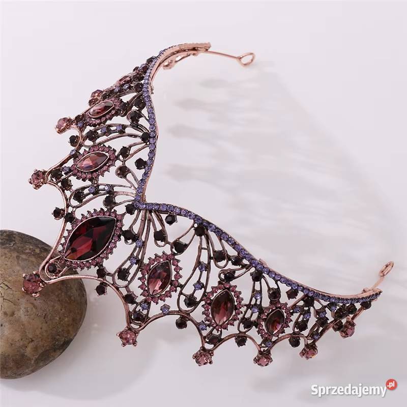 Korona czarna królowa wróżka wiedźma bal wesele Szczecin