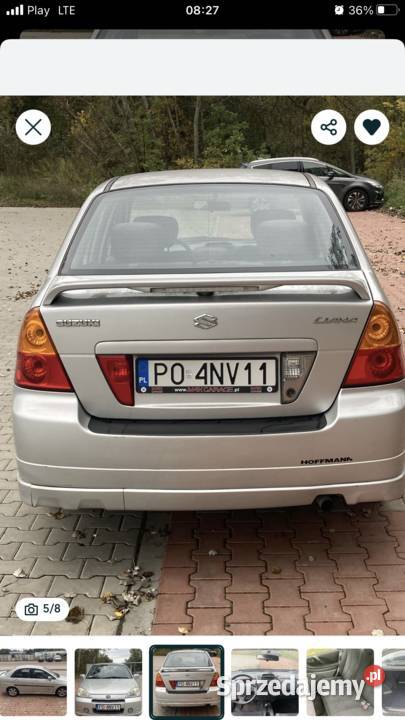 Suzuki liana 16 benzyna klima mały przebieg 2 nieuszkodzony