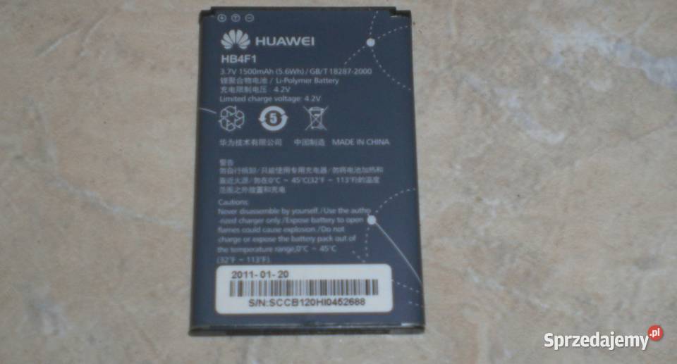 bateria HB4F1 Huawei E5 router Ruter wi-fi 3G