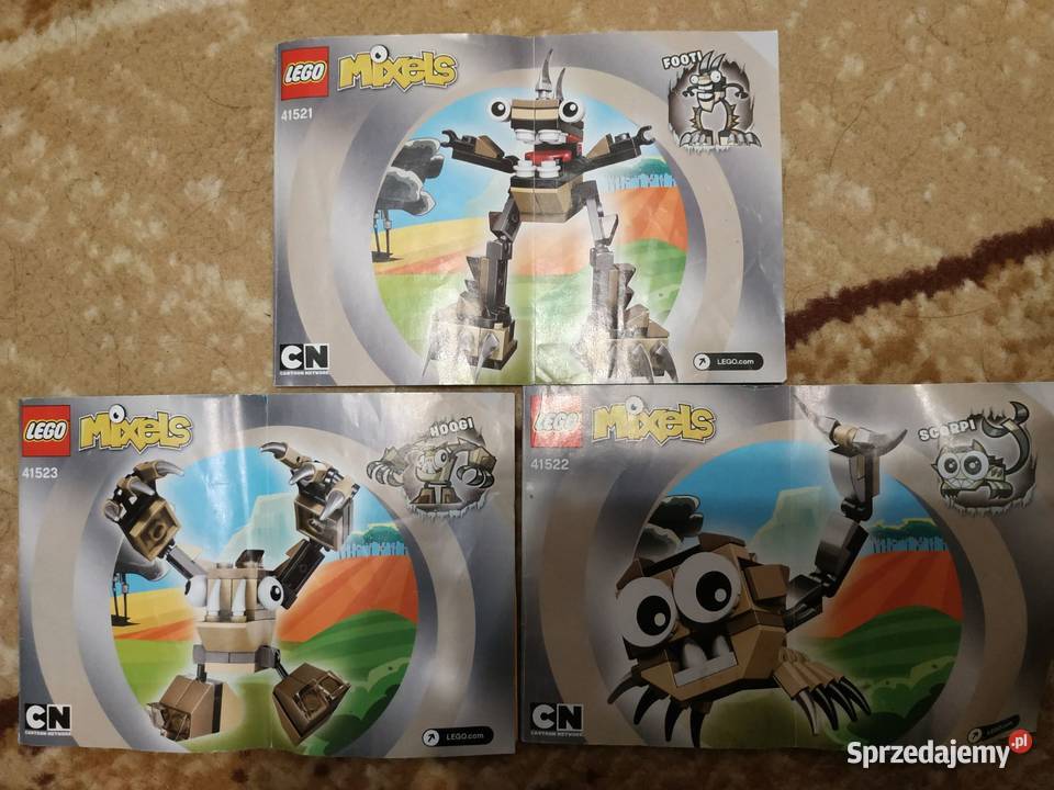 Klocki Lego Mixels 3kpl 41521 41522 41523 6 lat+ Klocki podkarpackie
