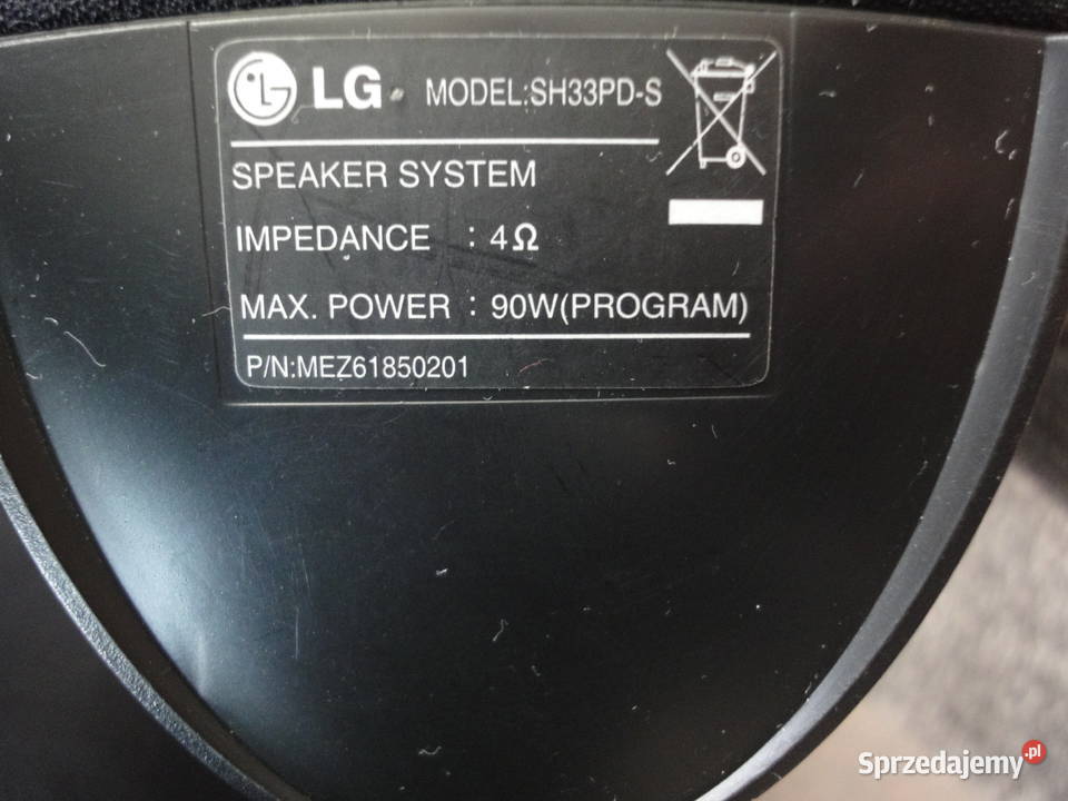 głośniczki lg do kina domowego3 Elektronika