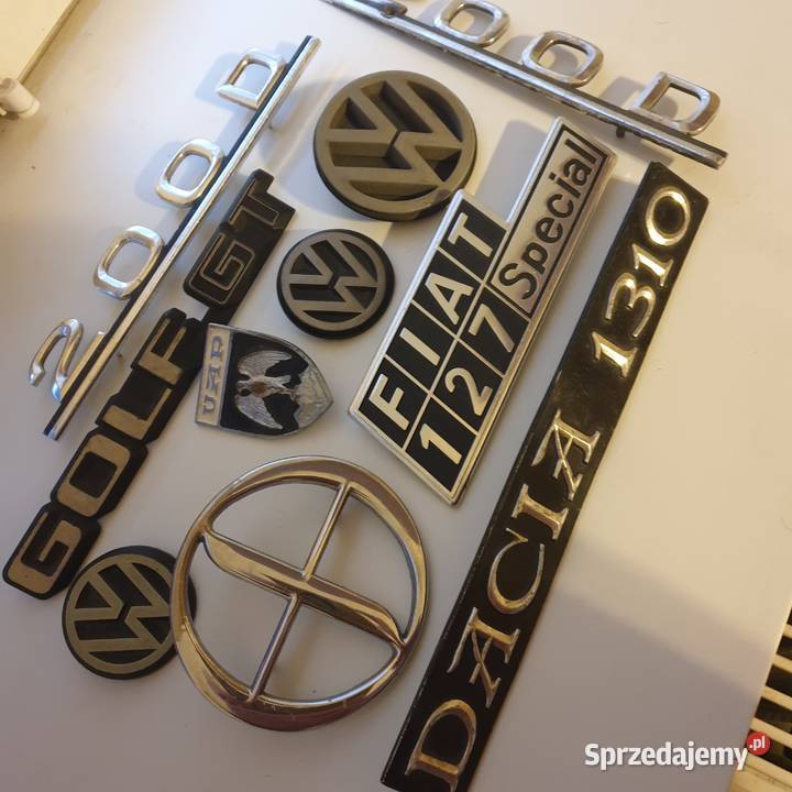 Znaczek emblemat fiat VW dacia Ostrowiec Świętokrzyski sprzedam