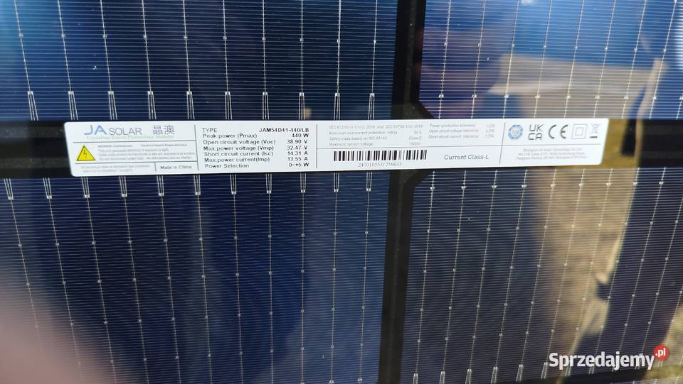 Moduł fotowoltaiczny Panel JA SOLAR JAM54D41 Kurowice