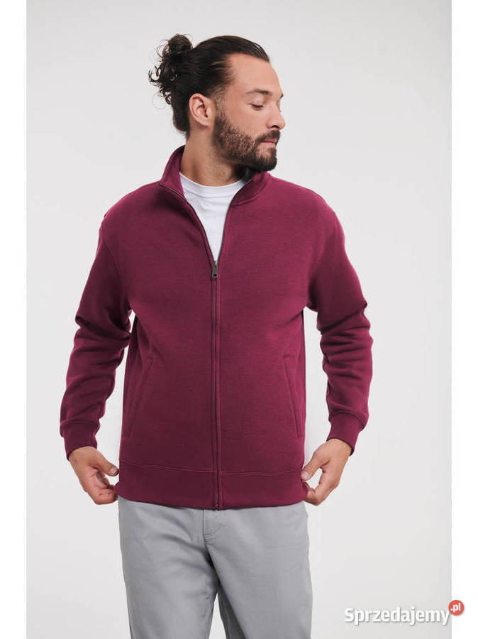 Bluza rozpinana Authentic BEZ KAPTURA burgund mazowieckie Warszawa