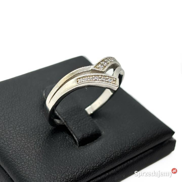 Nowy Srebrny Rodowany Pierścionek Próby 925 293g srebro Elbląg