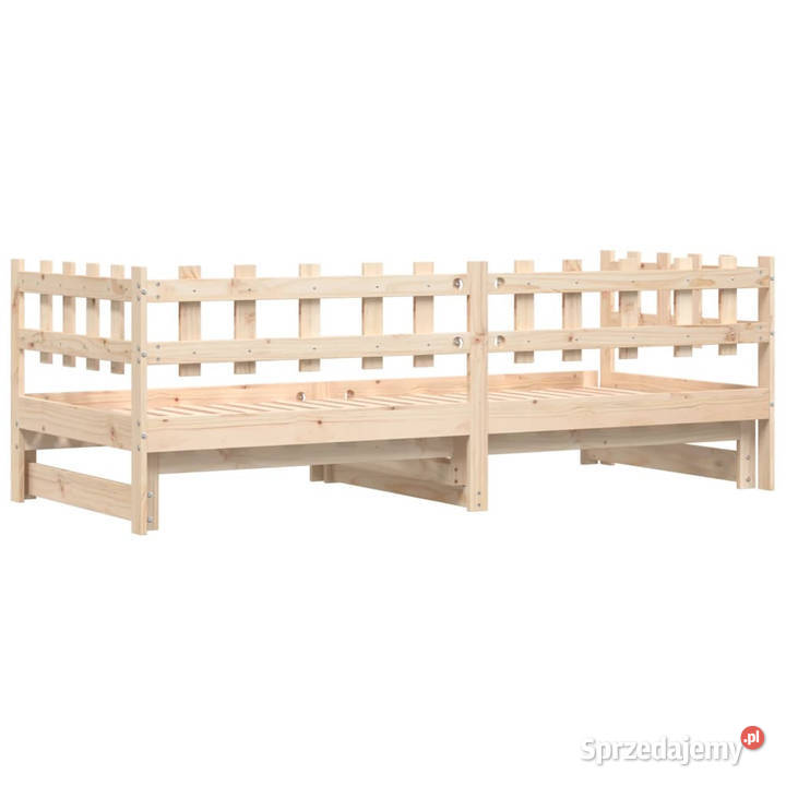 Łóżko rozsuwane 2x90x200 lite drewno sosnowe 98cm