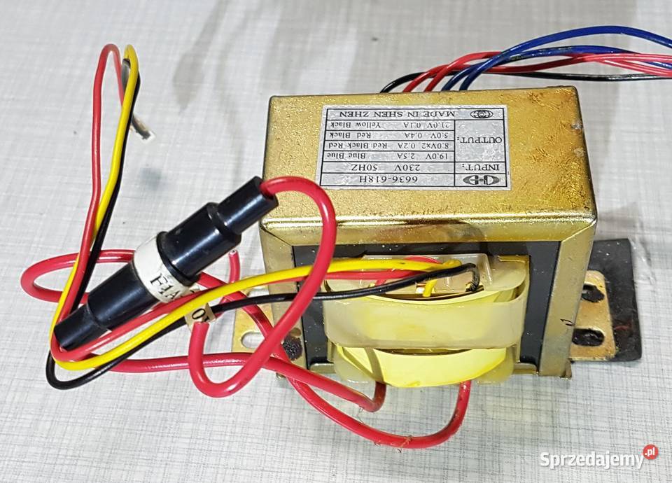 Transformator 230V5V8V19V21V trafo 6636618H Shen Legnica
