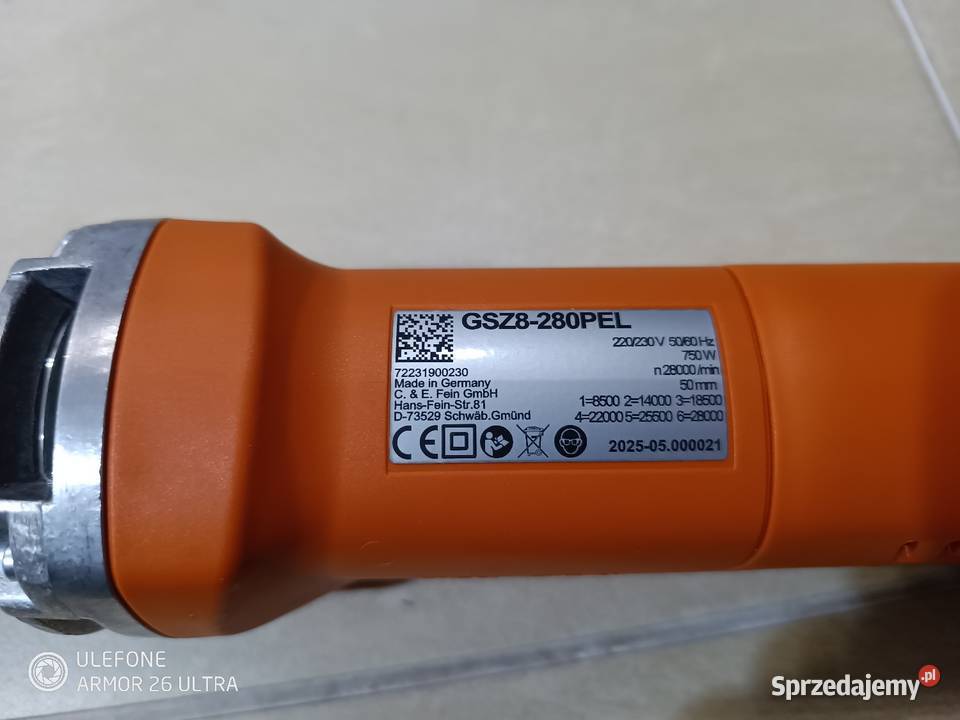 Szlifierka prosta Fein Okazja Bydgoszcz