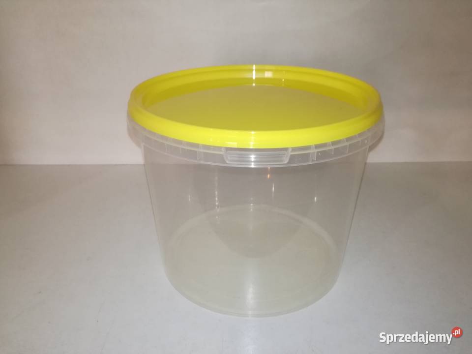 Wiadro plastikowe 3L z pokrywką transparentne Pozostałe Toruń