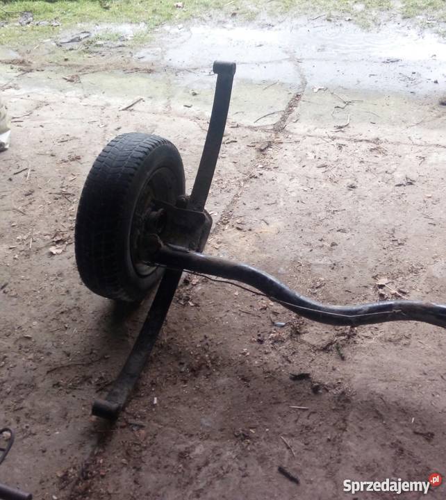 Oś z resorami oś resory przyczepka koła Przebendów