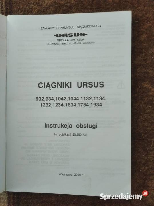 Ursus 932 934 1042 1044 1132 1134 1232 1234 1634 Lublin