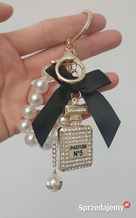 Luksusowy BRELOK CO CO CHANEL Perfum N5 perełki Gliwice sprzedam