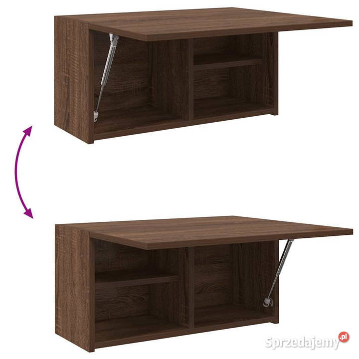 Wisząca szafka łazienkowa brązowy dąb 60x25x30 Meble Warszawa