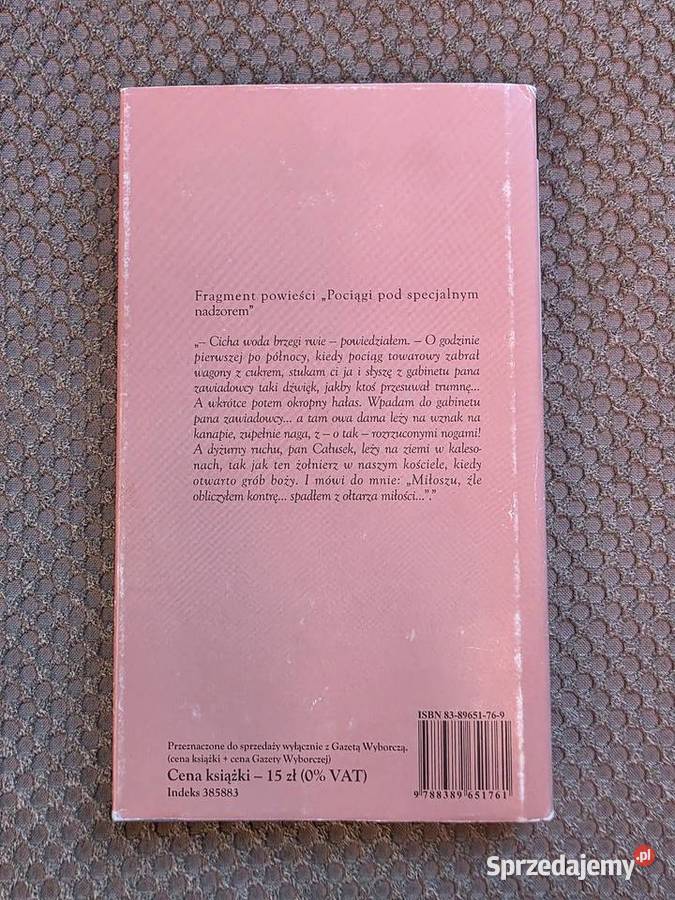 Bohumil Hrabal Pociągi pod specjalnym nadzorem i twarda z obwolutą Książki i Podręczniki