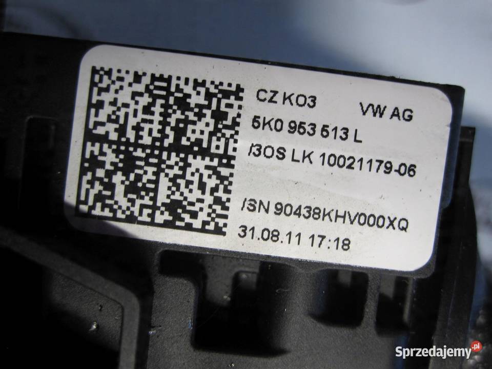 VW GOLF VI 10r przełącznik zespolony 5K0953507AS świętokrzyskie sprzedam