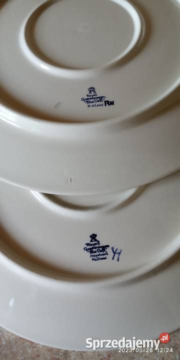 vintage talerze holenderskie