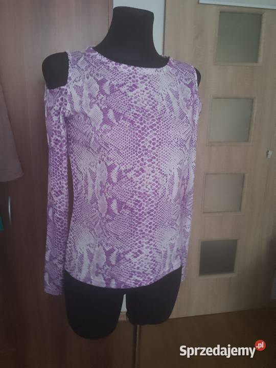 Bluzka damska wycięcia na ramionach Chrzanów