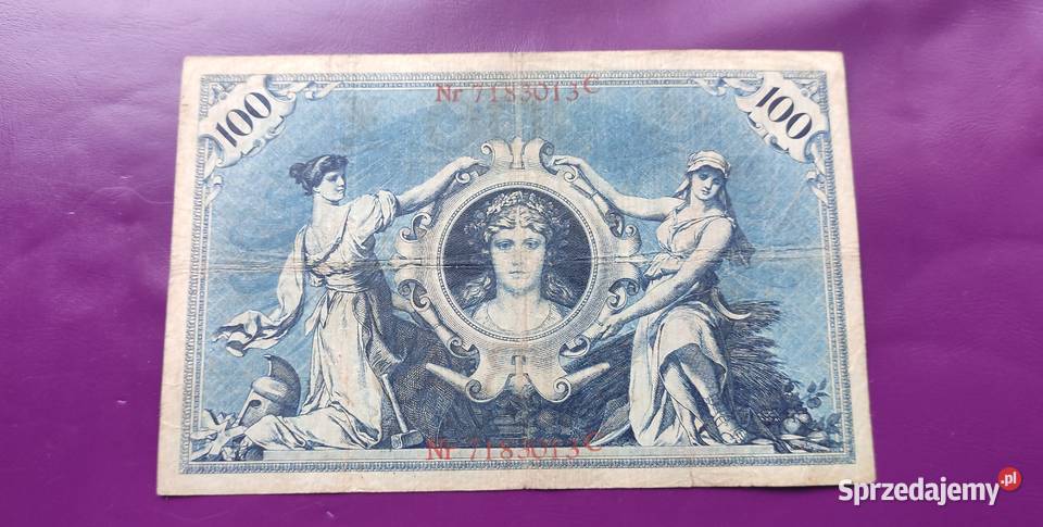 Banknot Niemcy 100 Marek 1907 Poszukiwany Rzadki