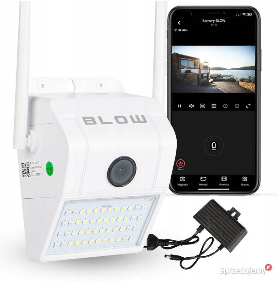 Kamera WiFi IP Zewnętrzna Naścienna IR Lampa Białystok sprzedam