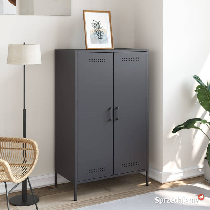 Szafka antracytowa 68x39x113 stal WM842966 mazowieckie Warszawa sprzedam
