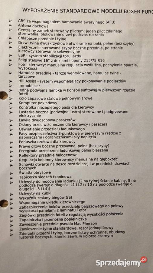 Peugeot Boxer 2021r 165 45000 tempomat ESP Peugeot Bydgoszcz