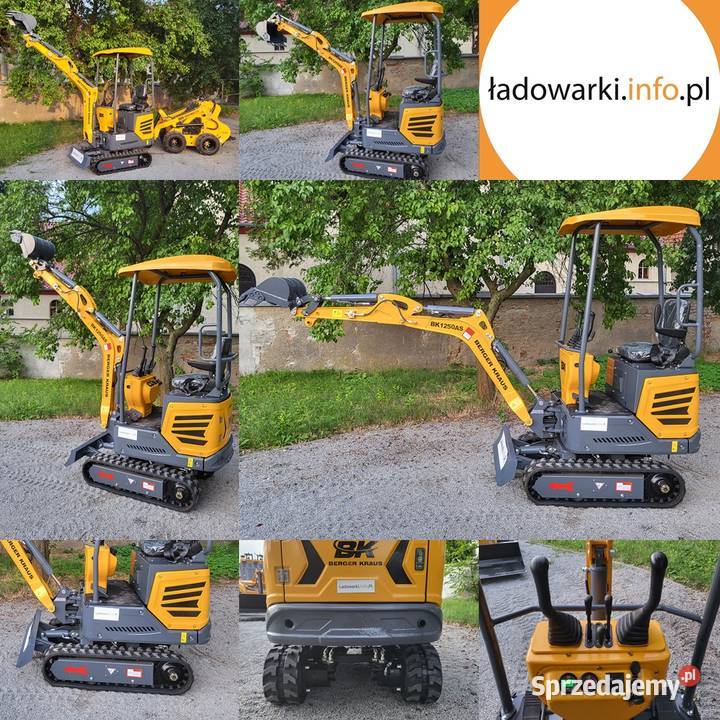 Mini Koparka Berger Kraus BK1250AS skrętne ramie Opole