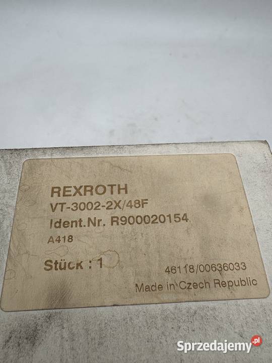 Rexroth VT30022X48F R900020154 Card holder Warszawa