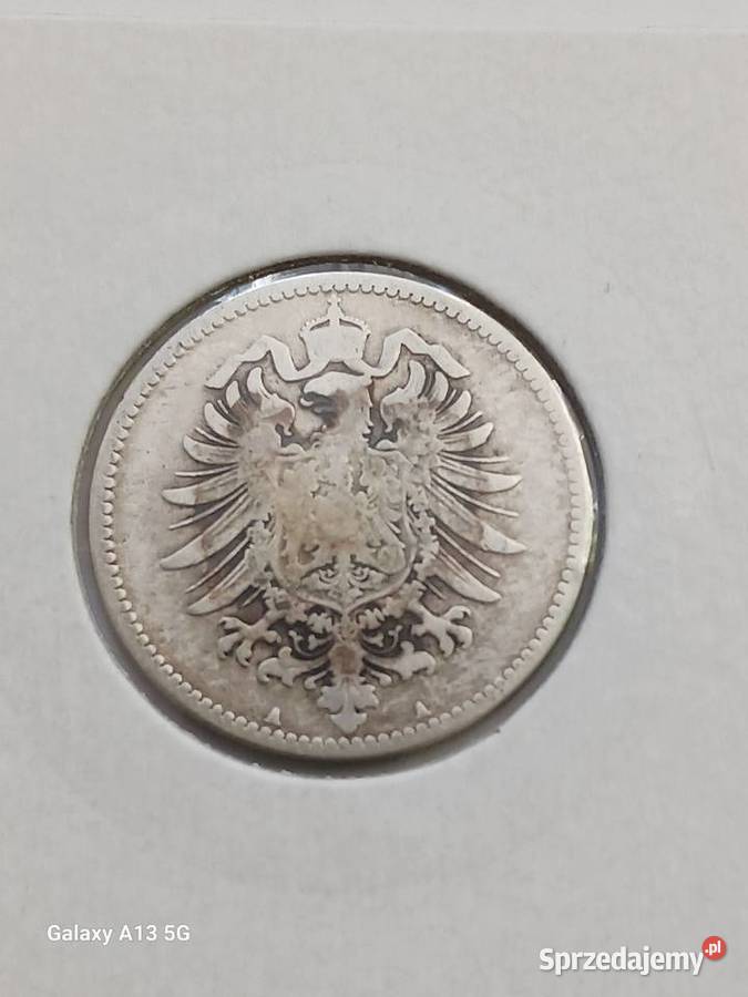 1 Marka Prusy 1876 r 1 mennica A