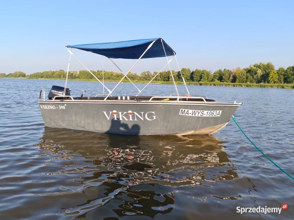 Łódź aluminiowa Viking 390 z silnikiem Mercury Rok produkcji 2020 Wyszków sprzedam