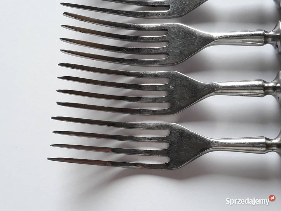 Widelce obiadowe 5 BAKELIT sztućce PRL śląskie