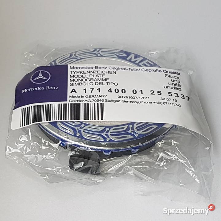 dekielek MERCEDES BENZ 75mm dekle ASO cl blue Bełchatów sprzedam