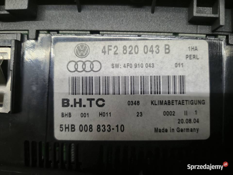 Audi a6 c6 panel klimatyzacji Goleniów