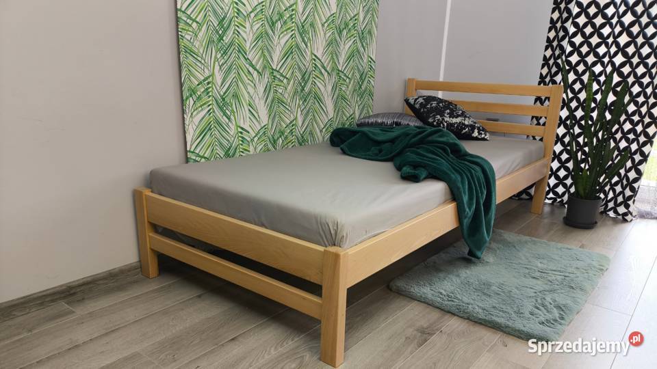 Łóżko piętrowe drewniane bukowe lity buk 90x200 Łóżka Warszawa