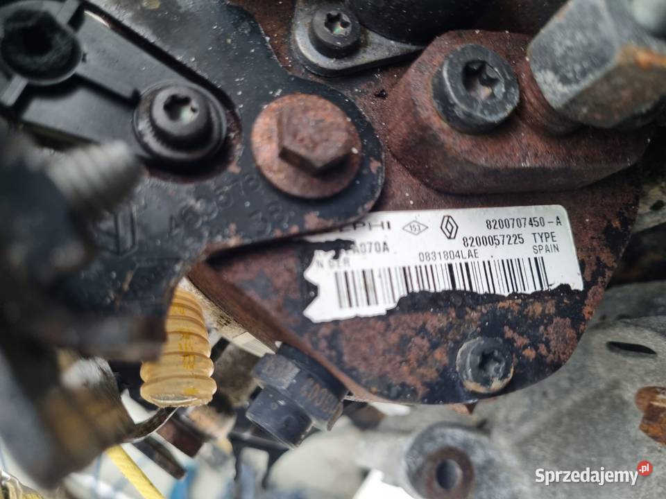 SILNIK KOMPLET Renault Modus 15 DCI 86 0512r Rudka