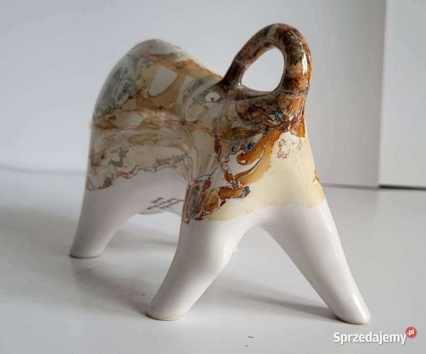 Znak zodiaku BYK Figurka Byczek ceramiczny Sierakowice