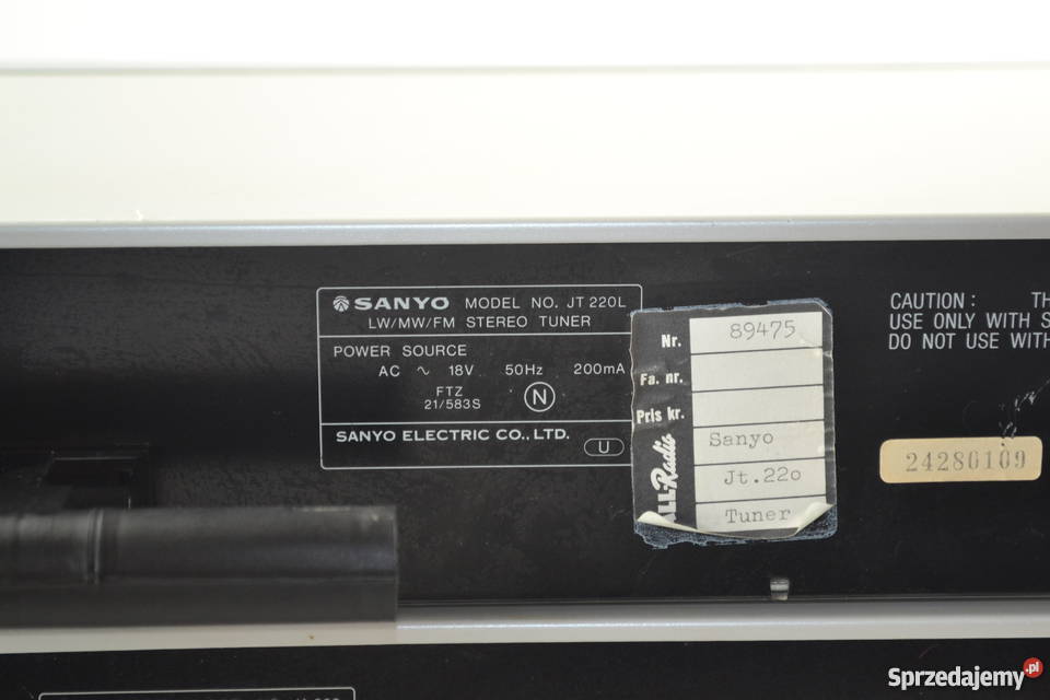 SANYO JT 220L JA 220 WZMACNIACZ TUNER Piotrków Trybunalski