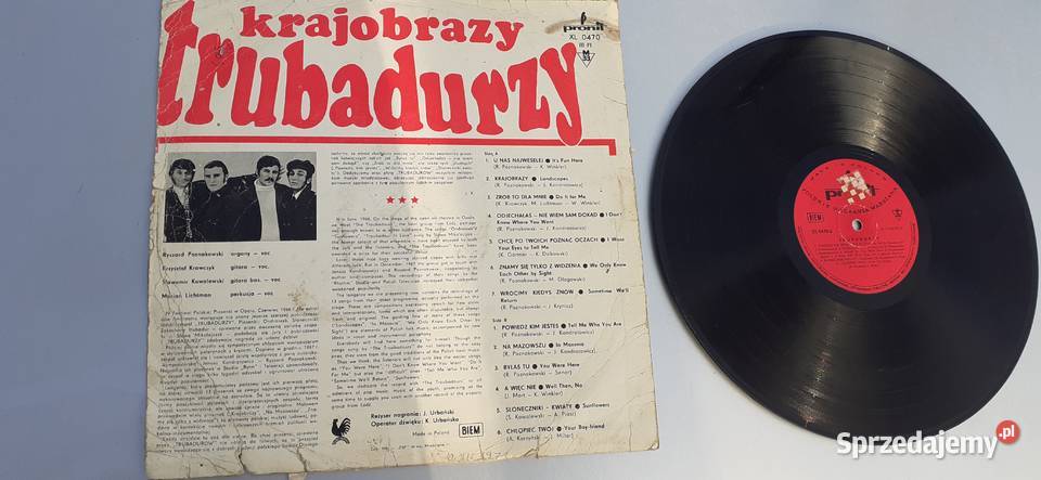 Trubadurzy Krajobrazywinyl vintage pamiątka PRL płyta winylowa kujawsko-pomorskie Tuszkowo sprzedam