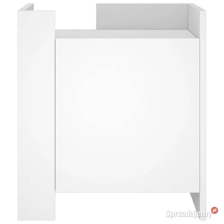Szafka nocna biała 45x50x50 materiał
