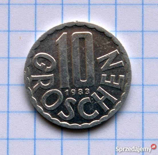 10 GROSCHEN 10 GROSZY 1983 AUSTRIA Parczew