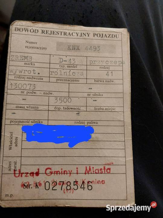 Sprzedam przyczepę nieuszkodzony Maszyny rolnicze wielkopolskie Licheń Stary