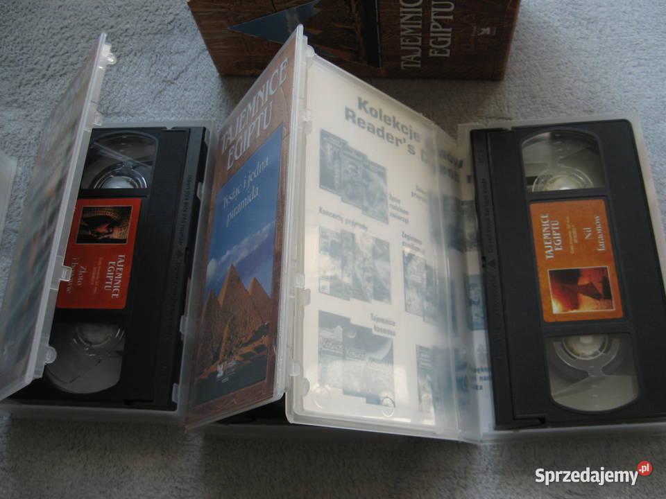 Tajemnice Egiptu i Niezwykłe podróże kasety VHS dokument Olsztyn