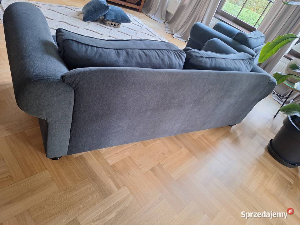Kanapa 3 osobowa 2 fotele kolor granatowy Komplety wypoczynkowe Meble Konstancin-Jeziorna sprzedam