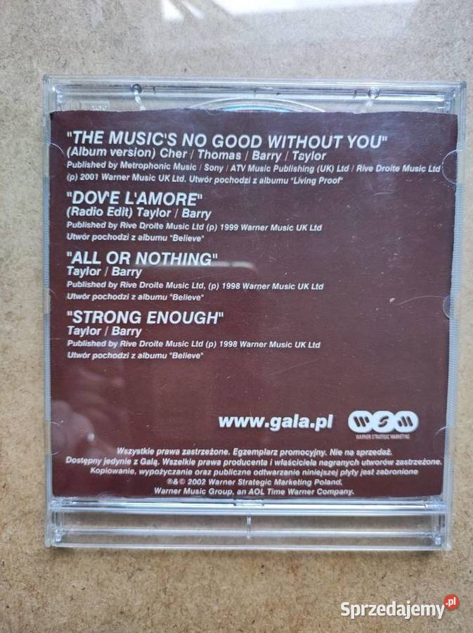 Cher 2002 singiel kolekcjonerskie wydanie świętokrzyskie