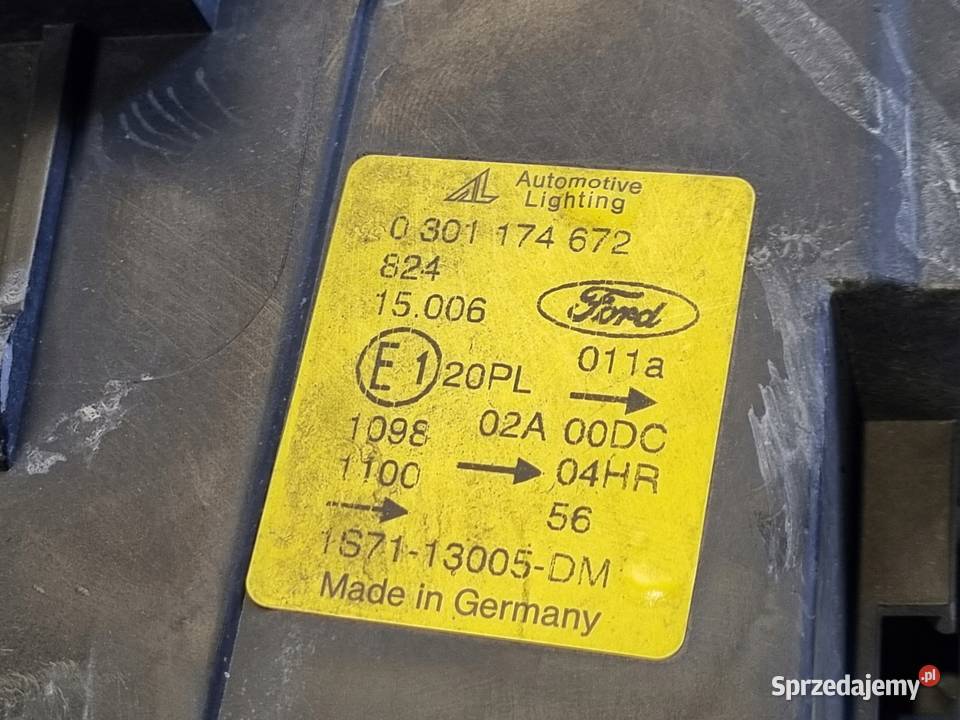 LAMPA PRAWA Ford Mondeo Mk3 III PRZEDNIA Xenon Lampy przednie Rudka