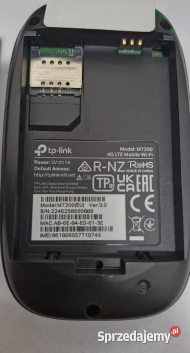 Router mobilny TPLink M7200 4G LTE