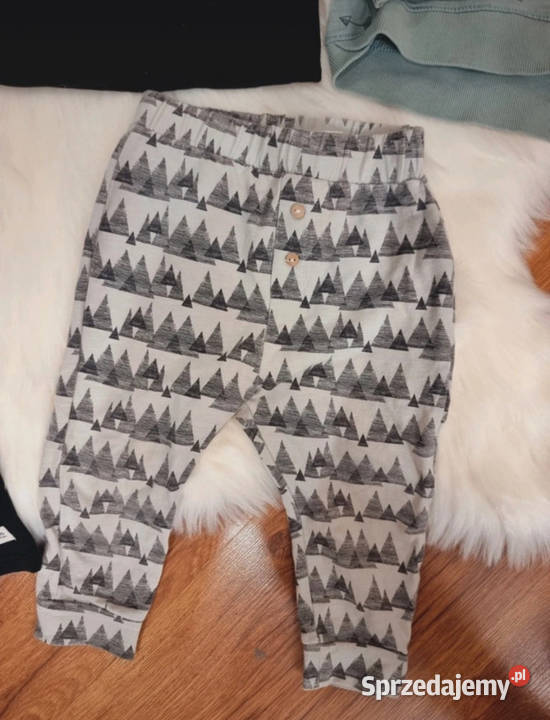 Bluza spodnie legginsy body koszulka czarna r86 Katowice