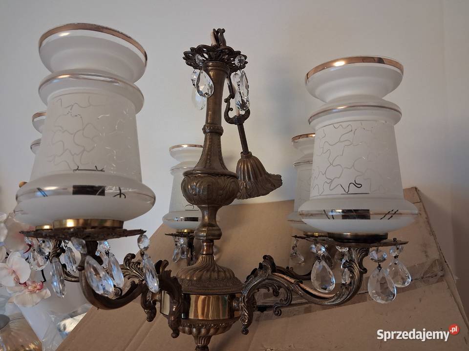 Żyrandol mosiądz Warszawa