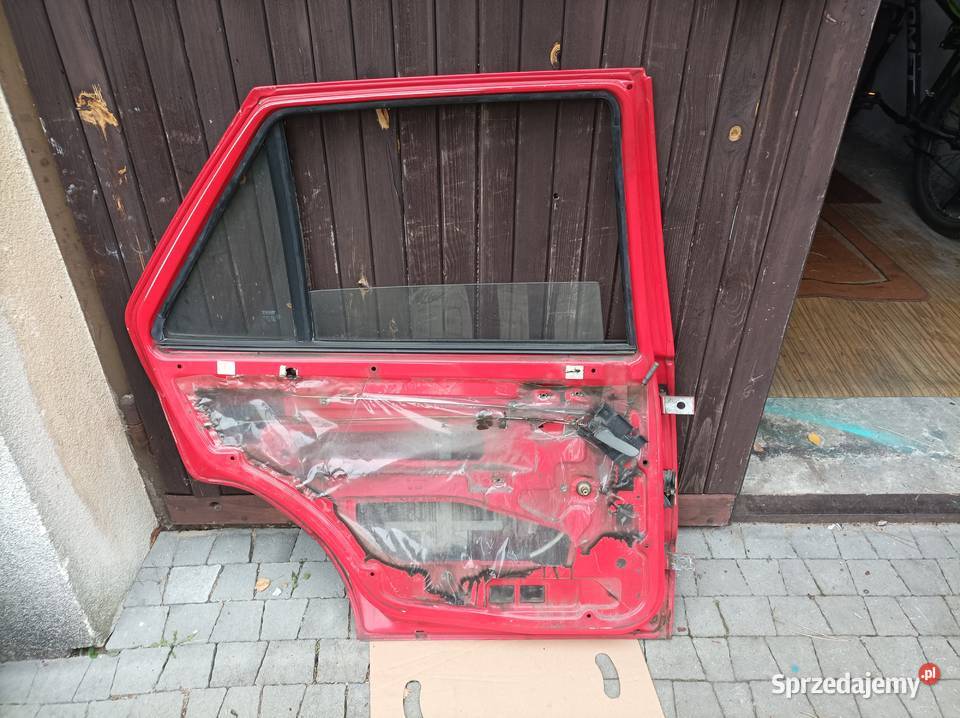 Skoda Felicia drzwi czerwień rajdowa Katowice
