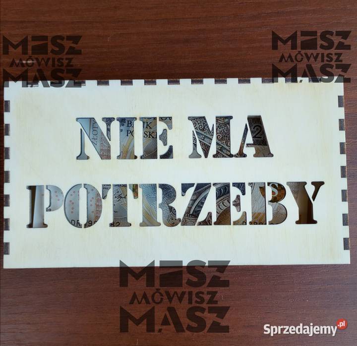 Pudełko na kasę hajs pieniądze Mikołaja Rękodzieło