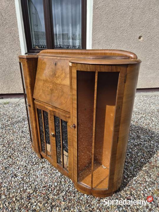 Witrynka Art Deco antyk vintage Sękocin Nowy